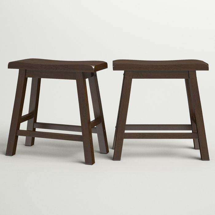 Andover Mills™ Bates 18'' Tall Solid Wood Utility Stool & Reviews Wayfair